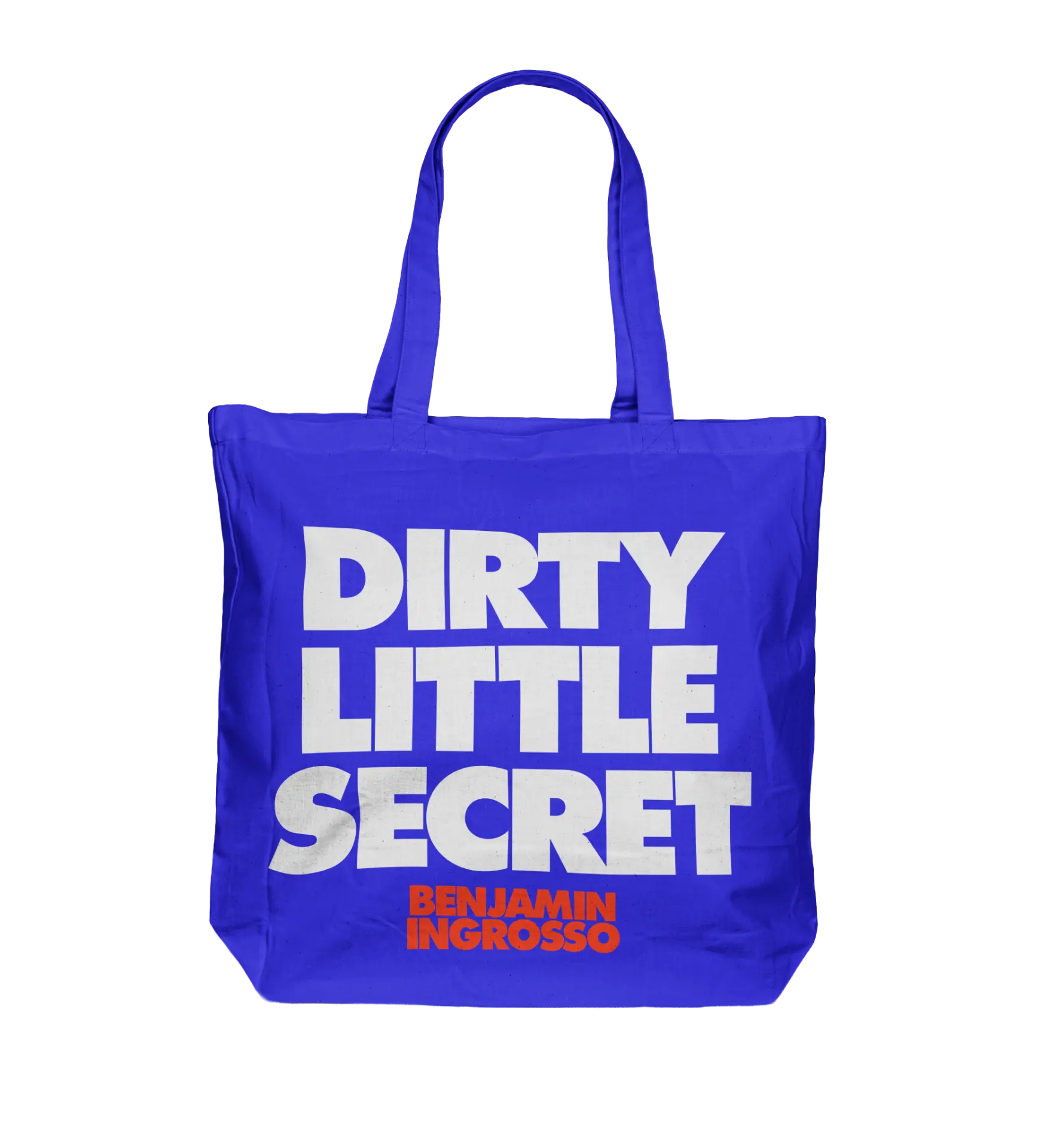 Dirty Little Secret blue tote bag