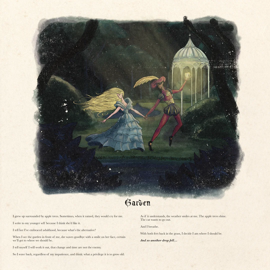Booklet spread — Garden